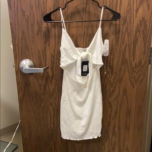 White mini dress